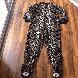 Nick & Nora Adult Leopard Onesie